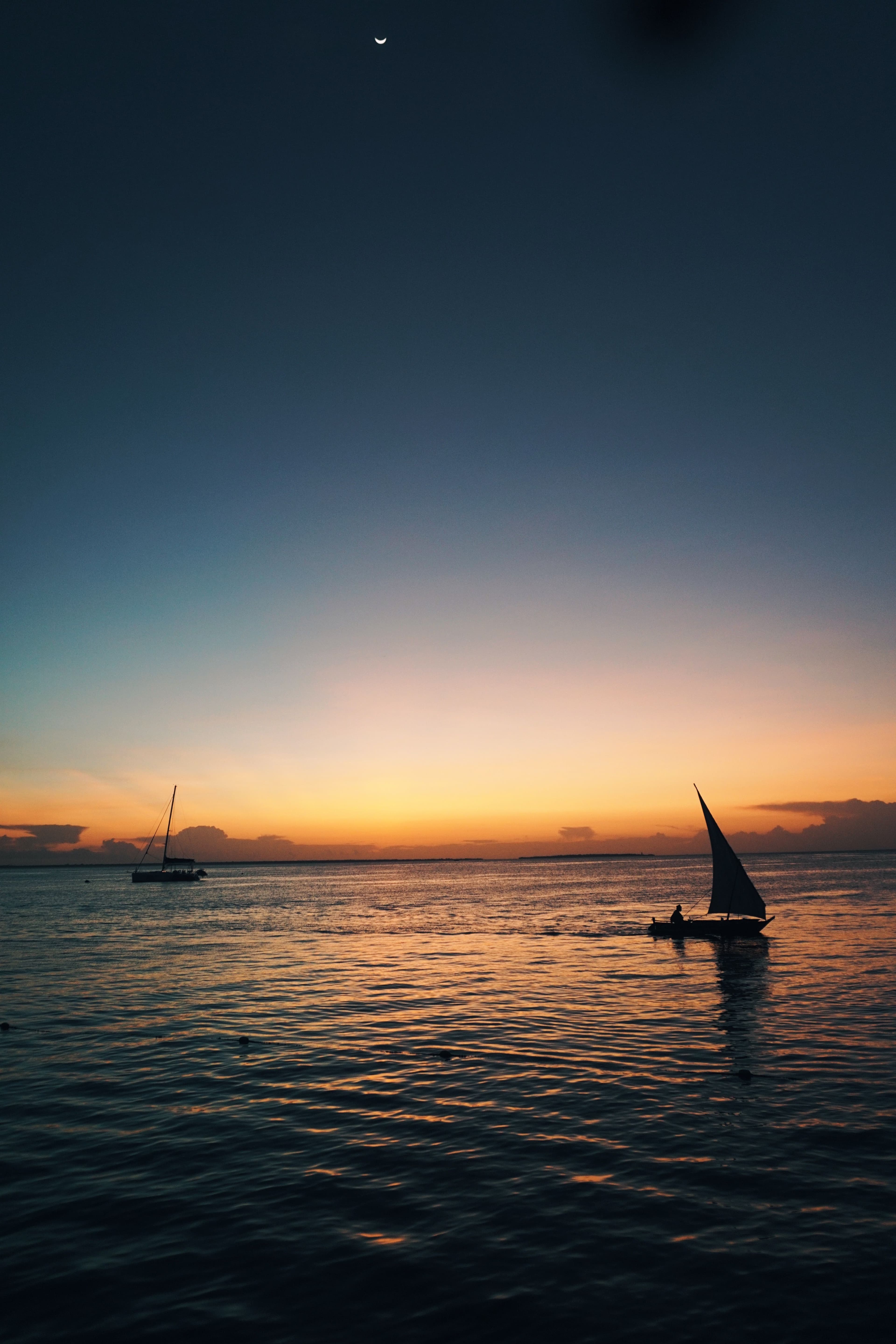 solnedgång på Zanzibar